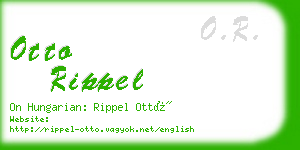 otto rippel business card